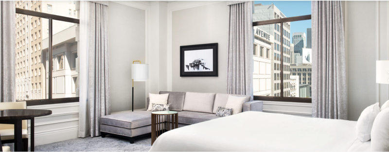 San Francisco landmark hotel for City Hall wedding preparation