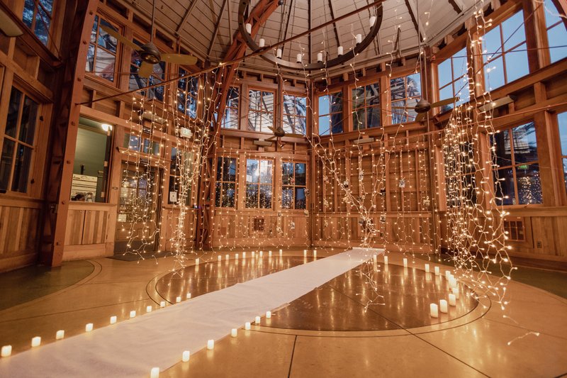Decor idea for a romantic proposal at Sunnyside Conservatory