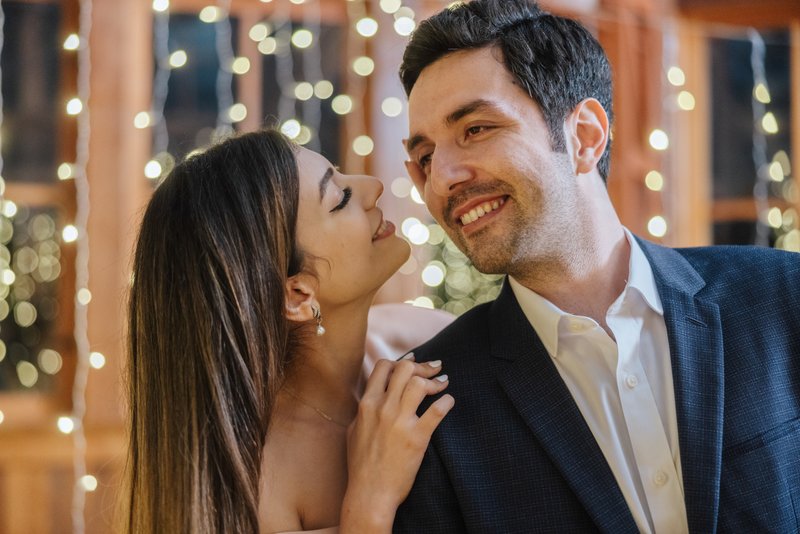 Proposal moment at Sunnyside Conservatory in San Francisco