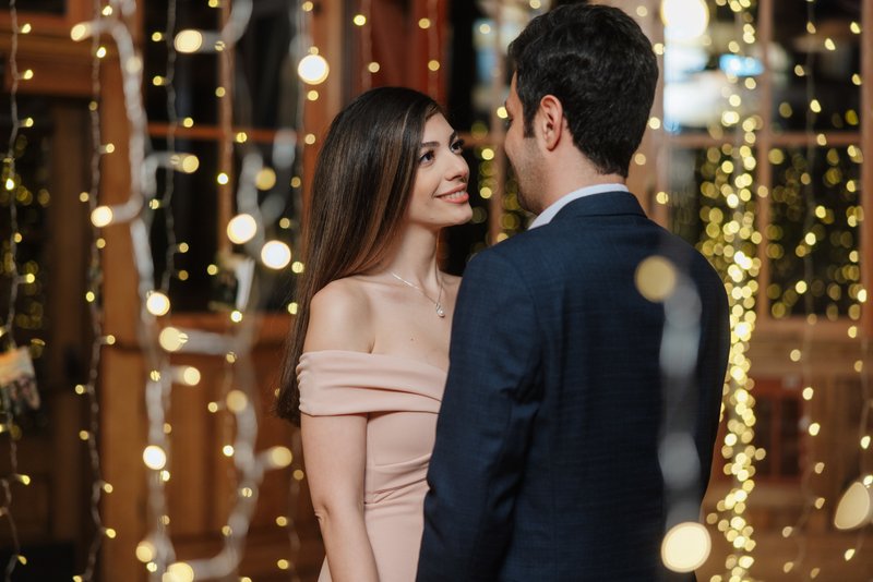 Sunnyside Conservatory engagement portraits after proposal