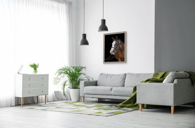 Stylish interior of modern living room