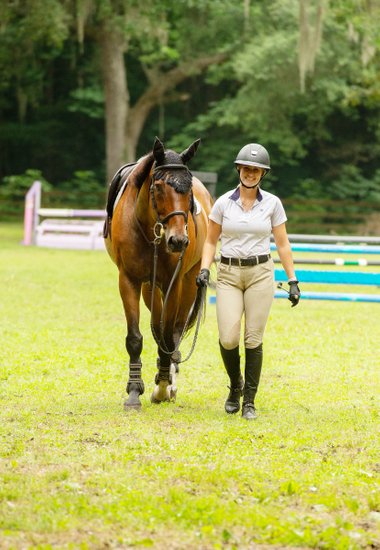 horse and rider Portrait at Middleton Place Equestrian Center - Charleston, South Carolina - Heather Johnson Photo 