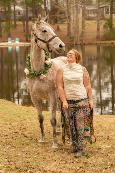Horse and owner Portrait - Camden, South Carolina; I love the connection between the horse Holly and her owner Becca.  