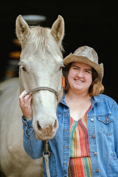 Black Background Equestrian Portrait - Awendaw, SC - Heather Johnson Photo 