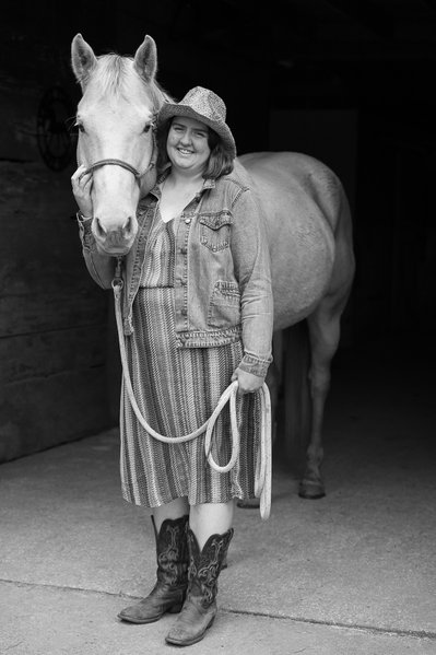 Black Background Horse Portrait - Awendaw, SC 