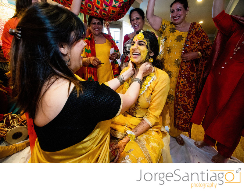 Bride's Haldi Ceremony Wedding Photos