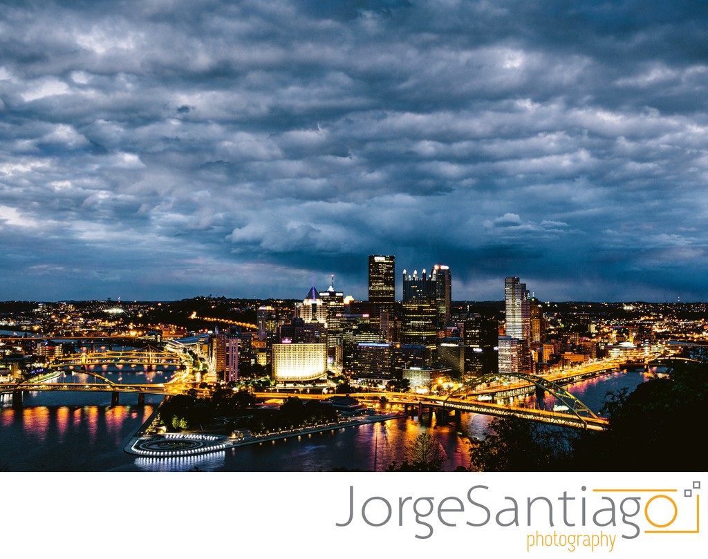 Pittsburgh Stormy Skyline Photos