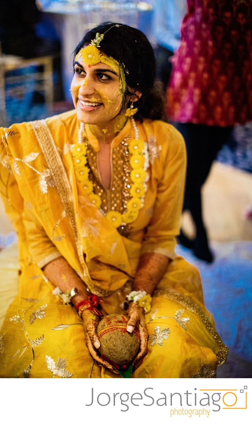 Bride's Haldi Ceremony Wedding Photos