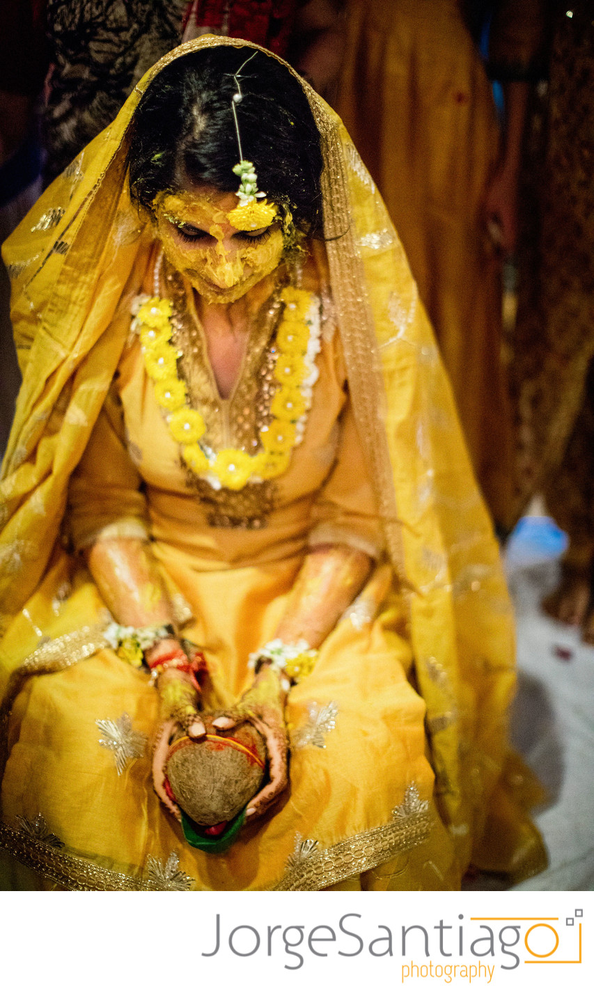 Bride's Haldi Ceremony Wedding Photos