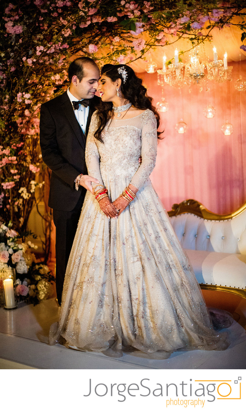 Indian Wedding Reception - Bride and groom