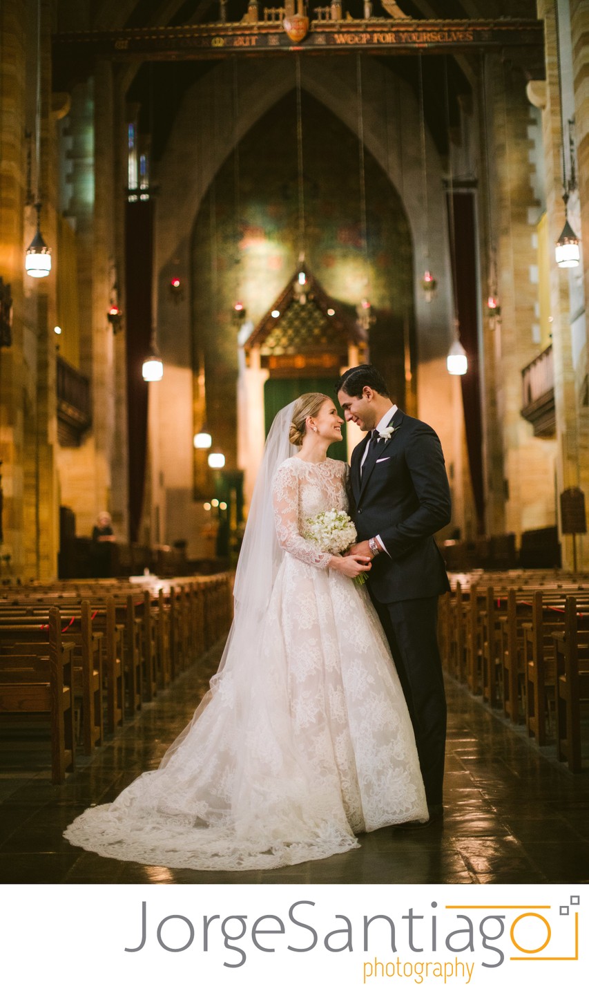 Sacred Heart Church Catholic Wedding Ceremony Photos
