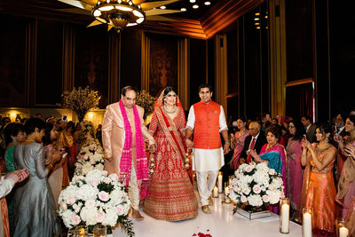 Indian wedding ceremony in the Urban Room at the Omni William Penn Hotel