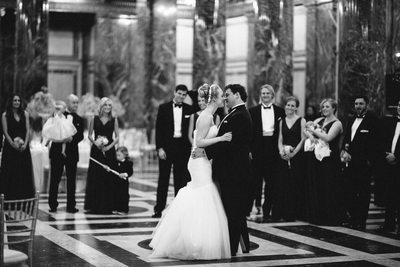 First wedding dance at the Carnegie Music Hall Foyer