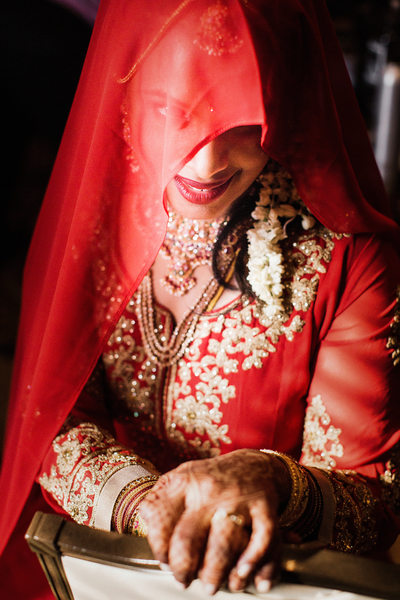 Indian bride portrait in Pittsburgh