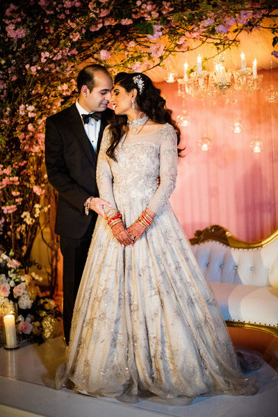 Indian Wedding Reception - Bride and groom